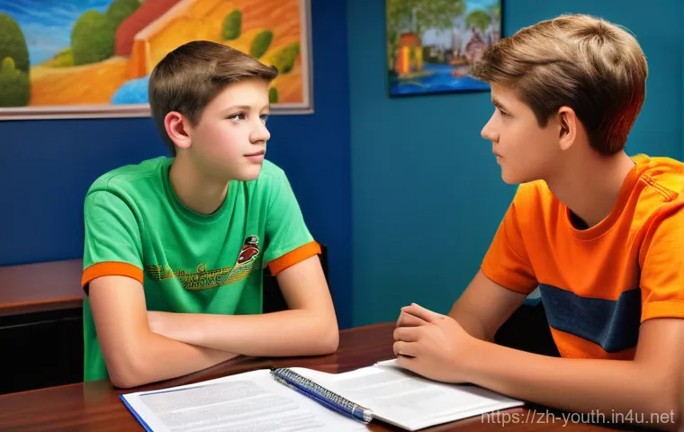 청소년상담사 자격증 소지자를 위한 취업 팁 - Here are three detailed image generation prompts in English, keeping in mind the safety guidelines a...