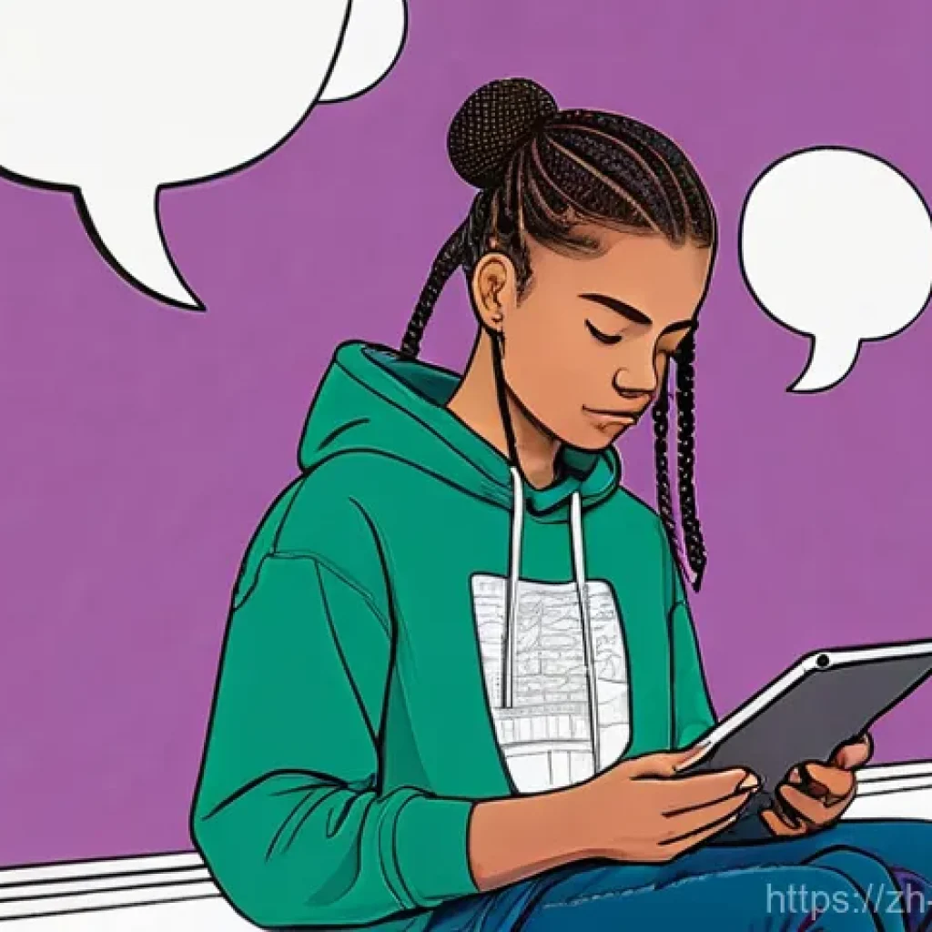 청소년상담사 커리큘럼 분석 - **Prompt:** A dynamic, slightly abstract illustration depicting a diverse group of teenagers (ages 1...