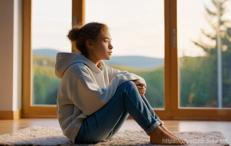 청소년상담사 상담 케이스와 해결 방안 - **Prompt:** A 15-year-old girl, dressed in a comfortable oversized hoodie and jeans, sits cross-legg...