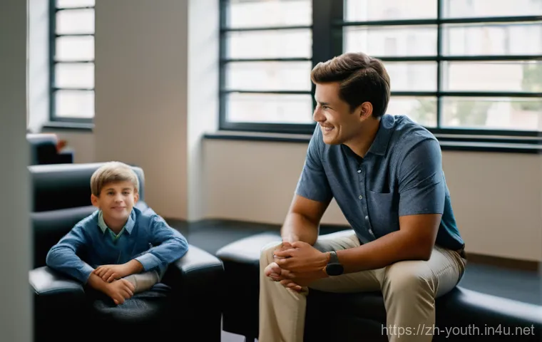 청소년상담사 실기시험에서 주의할 점 - **Prompt:** A warm and empathetic counseling session. A female adolescent, wearing a modest, casual ...