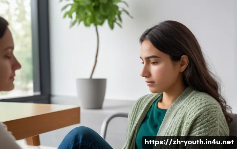 청소년상담사 실무에서 자주 쓰이는 대화법 - **Prompt for "Active Listening and Empathy":**
    "A compassionate female counselor in her late 30s...