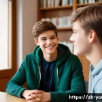 청소년상담사 면접에서 자주 묻는 질문 - **Prompt 1: Empathetic Connection in a Counseling Session**
    "A candid, slightly warm-toned photo...