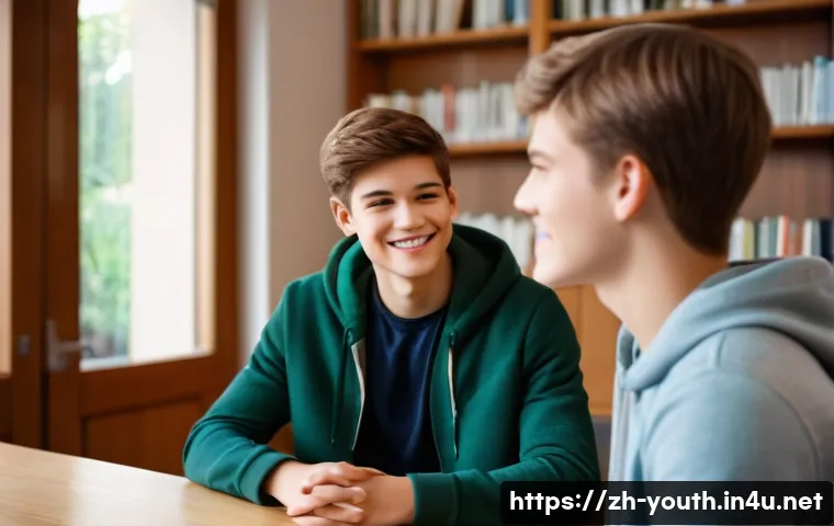 청소년상담사 면접에서 자주 묻는 질문 - **Prompt 1: Empathetic Connection in a Counseling Session**
    "A candid, slightly warm-toned photo...