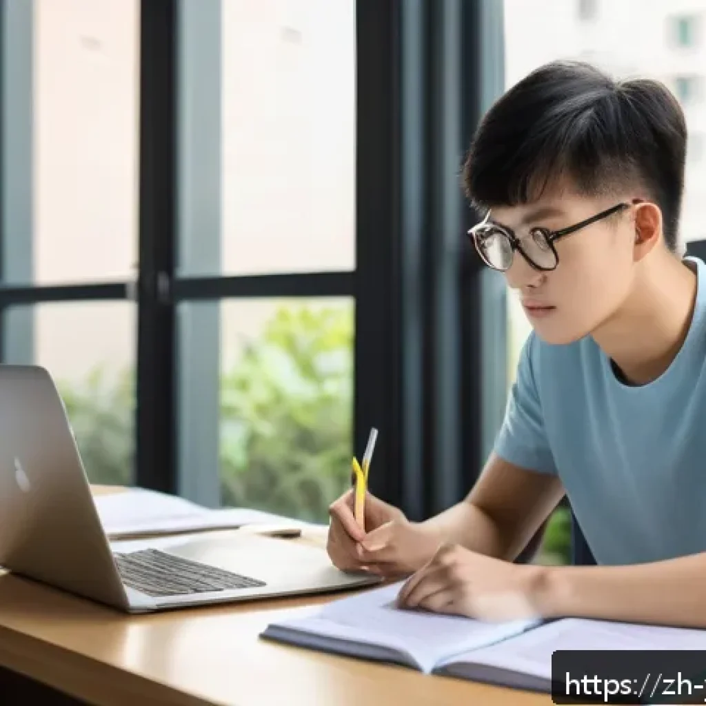청소년상담사 자격증 공부 스케줄 세우기 - A focused young adult student sitting at a clean desk in a modern study room, wearing casual clothes...