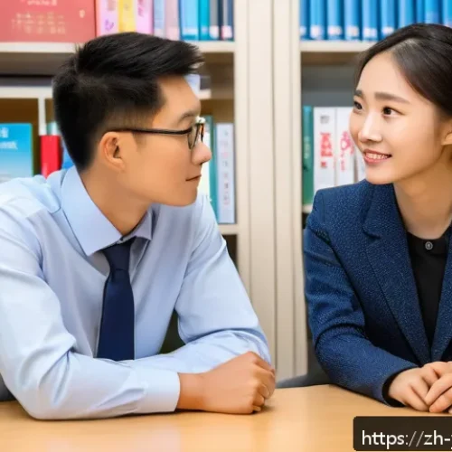 청소년상담사 자격증의 사회적 가치 - A professional adolescent counselor in a modern school counseling center, wearing smart casual attir...